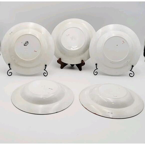 Set of 5 Brownfield & Sons Trademark Soup Plates Ironstone Antique Number 115 - Picture 3 of 16